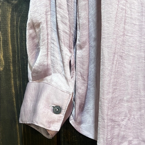 Free People Starry Dreams Top XS Lavender Purple Silky Pullover Tunic Boho - Picture 6 of 8